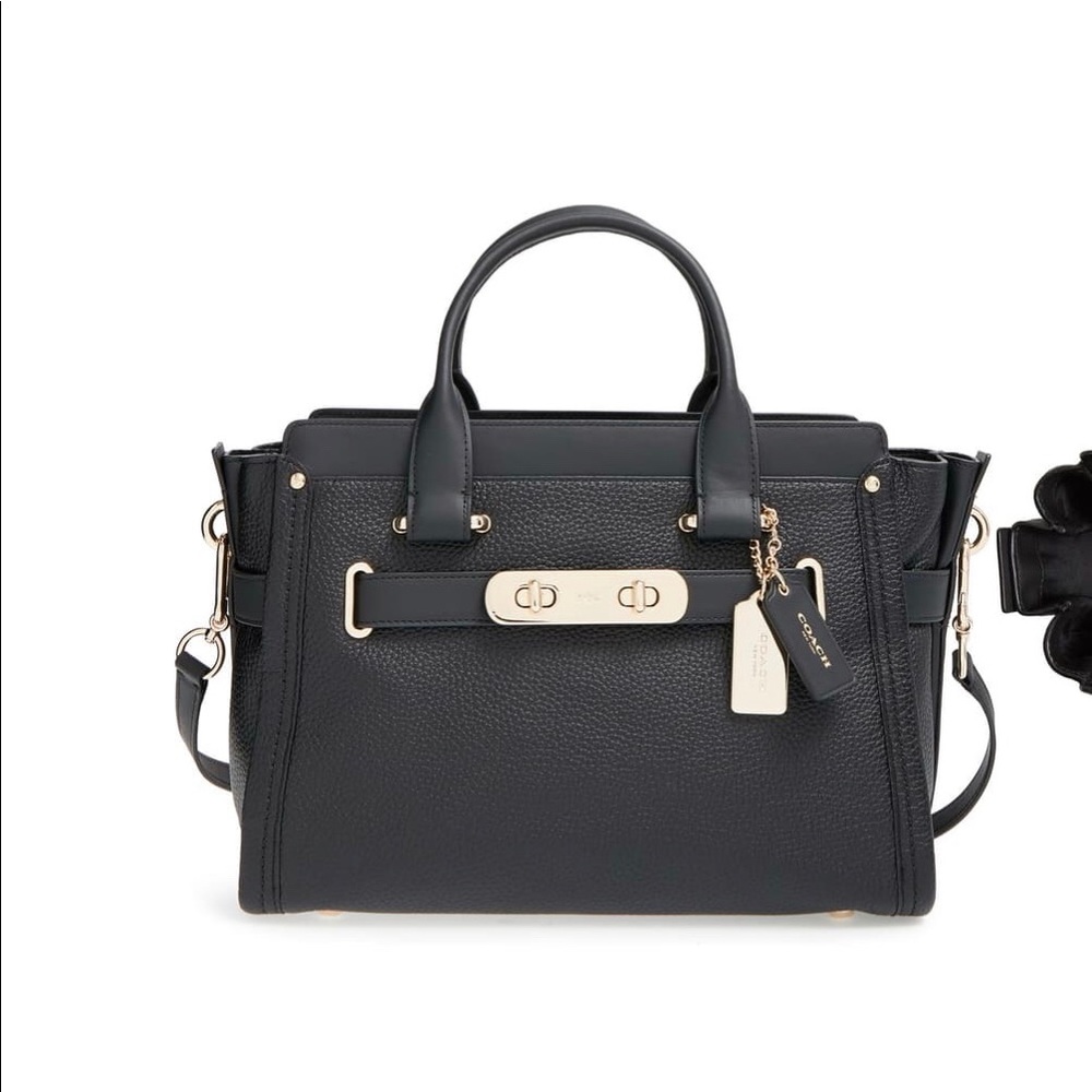 Coach ‘Swagger’ Pebble Leather Satchel